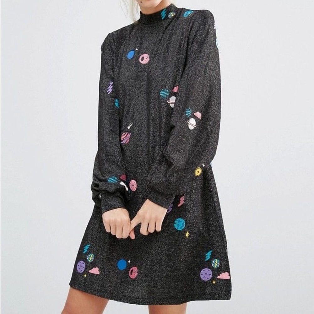 🪐 lazy oaf sparkly space dress!